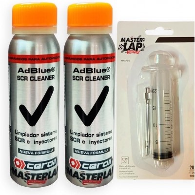 Pack of 2 Adblue Anti-Crystallizer with Dispenser – Prevents Crystallization and Cleans Injectors and SCR Catalysts