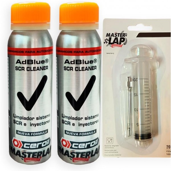 Pack of 2 Adblue Anti-Crystallizer with Dispenser – Prevents Crystallization and Cleans Injectors and SCR Catalysts