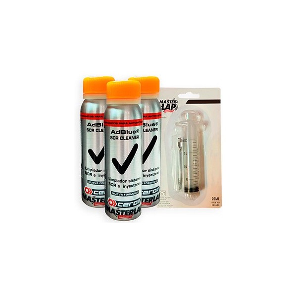 Pack of 3 Adblue Anti-Crystallizers with Dispenser – Prevents Crystallization, Cleans Injectors and SCR Catalysts